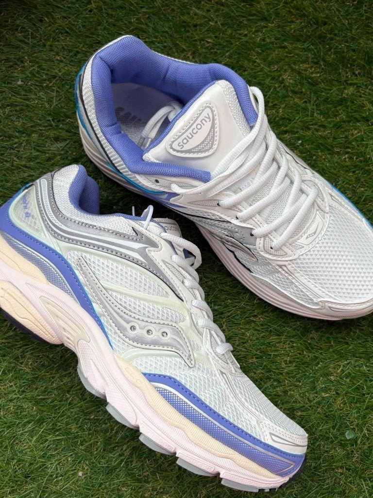 Saucony Omni 9 Wit Blauw Beige — Heren — Maat 42, Blauw, Nieuw, Ophalen of Verzenden, Sneakers