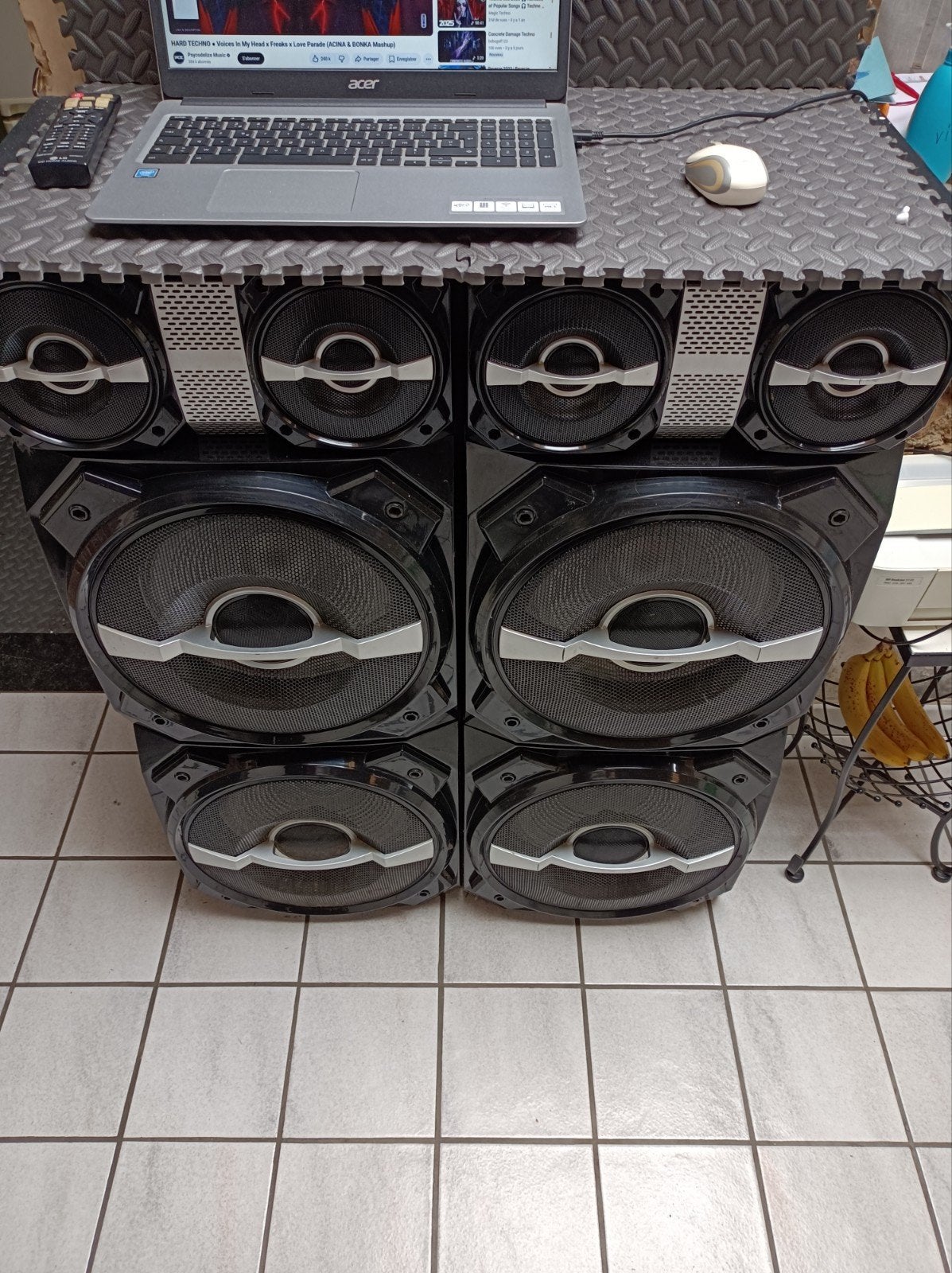 Paire d'enceintes Pickering, Audio, Tv en Foto, Luidsprekerboxen, Ophalen, Gebruikt, 120 watt of meer, Front, Rear of Stereo speakers