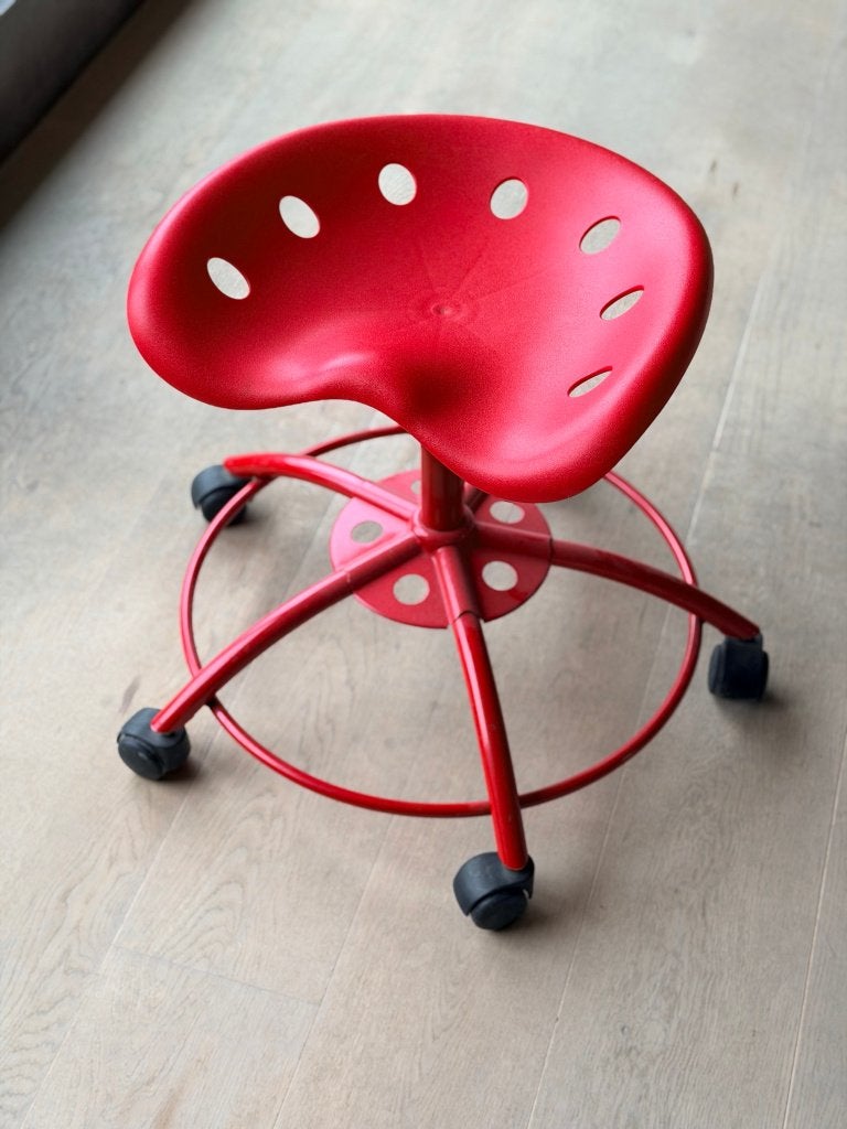 Ronde bureaustoel/kruk Ikea, Ophalen, Zo goed als nieuw, Overige materialen