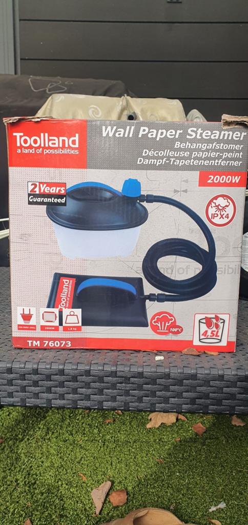 Stoommachine voor behangpapier, Ophalen
