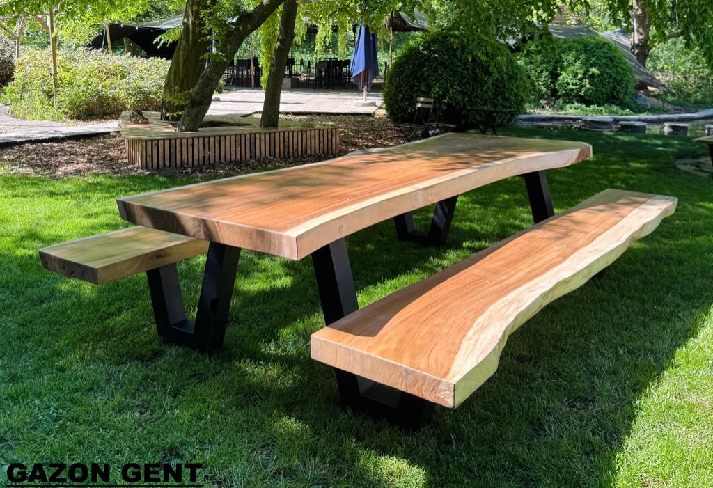 Tables de pique-nique, Jardin & Terrasse, Tables de jardin, Neuf, Rectangulaire, Bois, Enlèvement ou Envoi