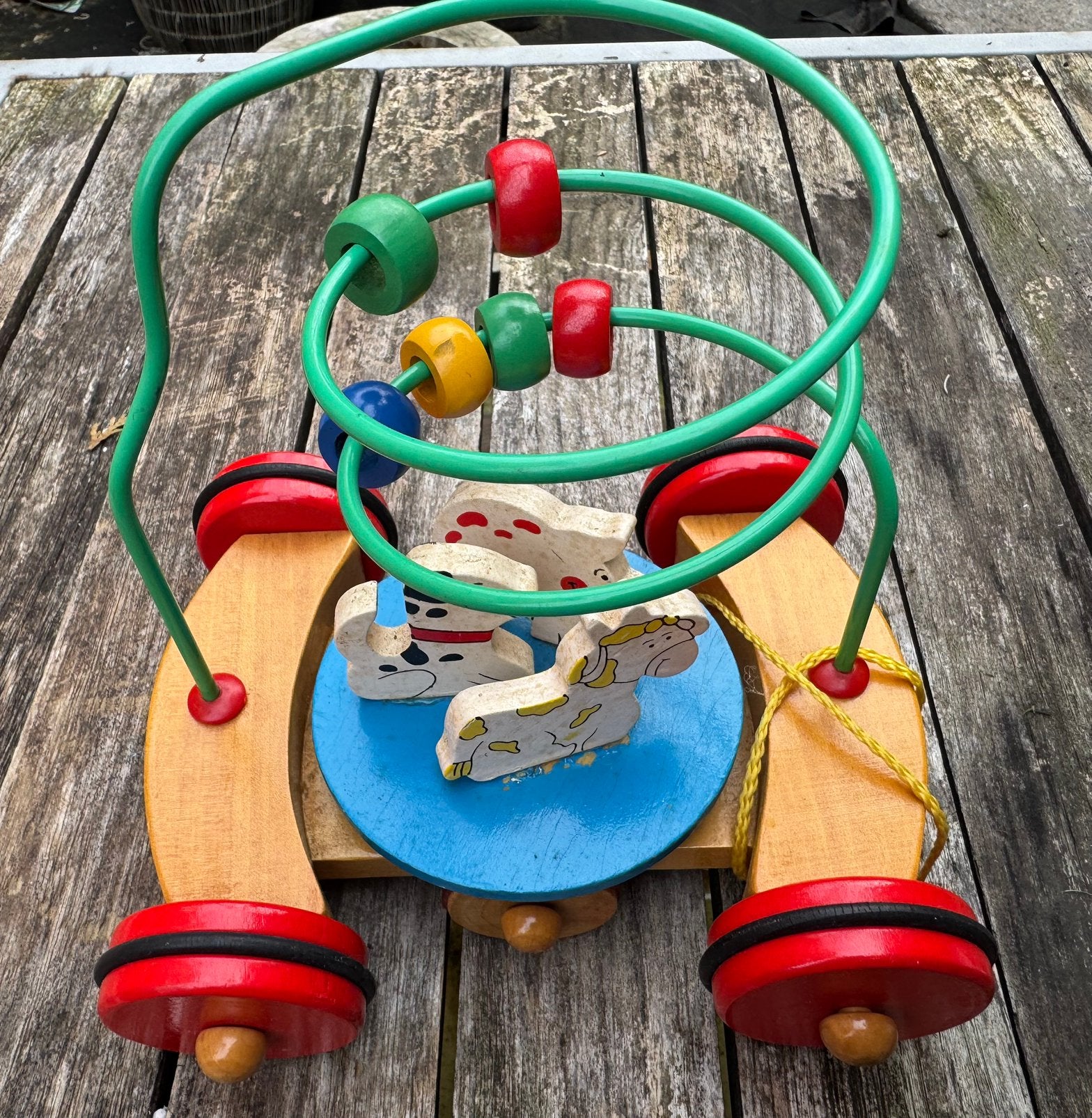 Verschillende soorten houten speelgoed, 1 lot, Ophalen of Verzenden, Gebruikt, Duw- of Trekspeelgoed