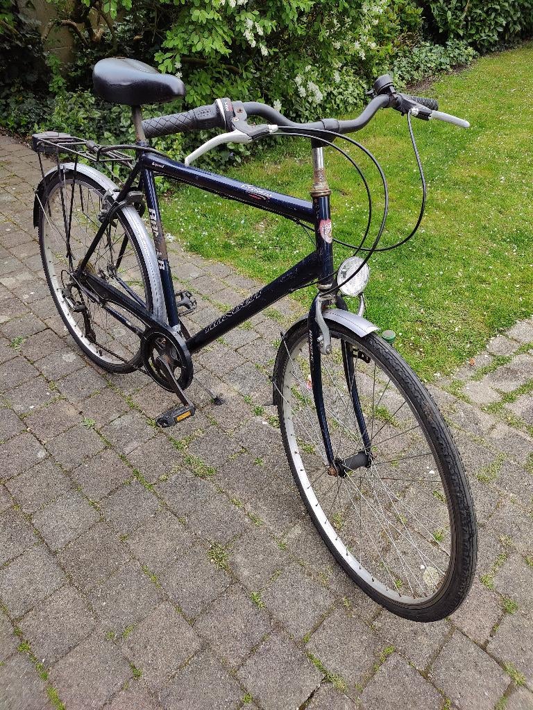Herenfiets: stadsfiets, Gebruikt, Velgrem, Versnellingen, Ophalen
