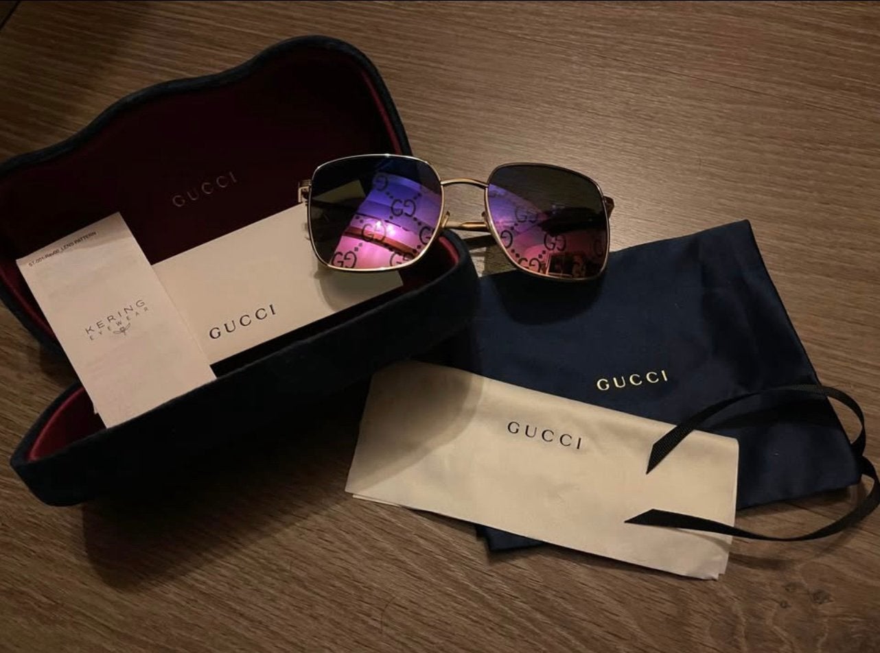 Gucci zonnebril, Ophalen of Verzenden, Zo goed als nieuw, Zonnebril, Overige merken