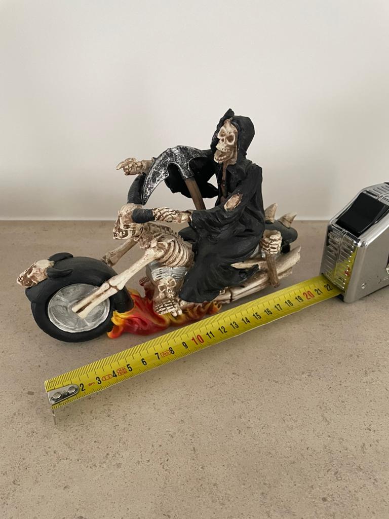 Décoration Halloween Harley Davidson Spooky Death Motorcycle, Enlèvement, Comme neuf