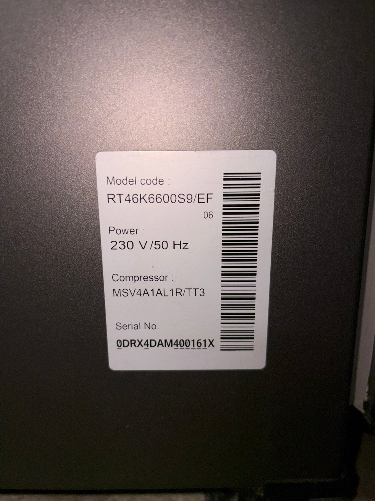 Samsung koelkast/vriezer, Enlèvement, Utilisé, Samsung