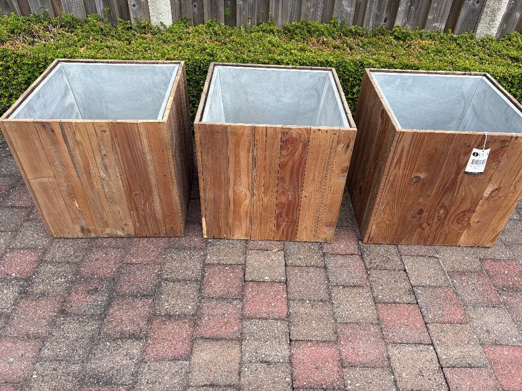 3 plantenbakken, Jardin & Terrasse, Bacs à fleurs & Jardinières, Comme neuf, Autres matériaux, Intérieur, 30 à 60 cm, 60 à 100 cm