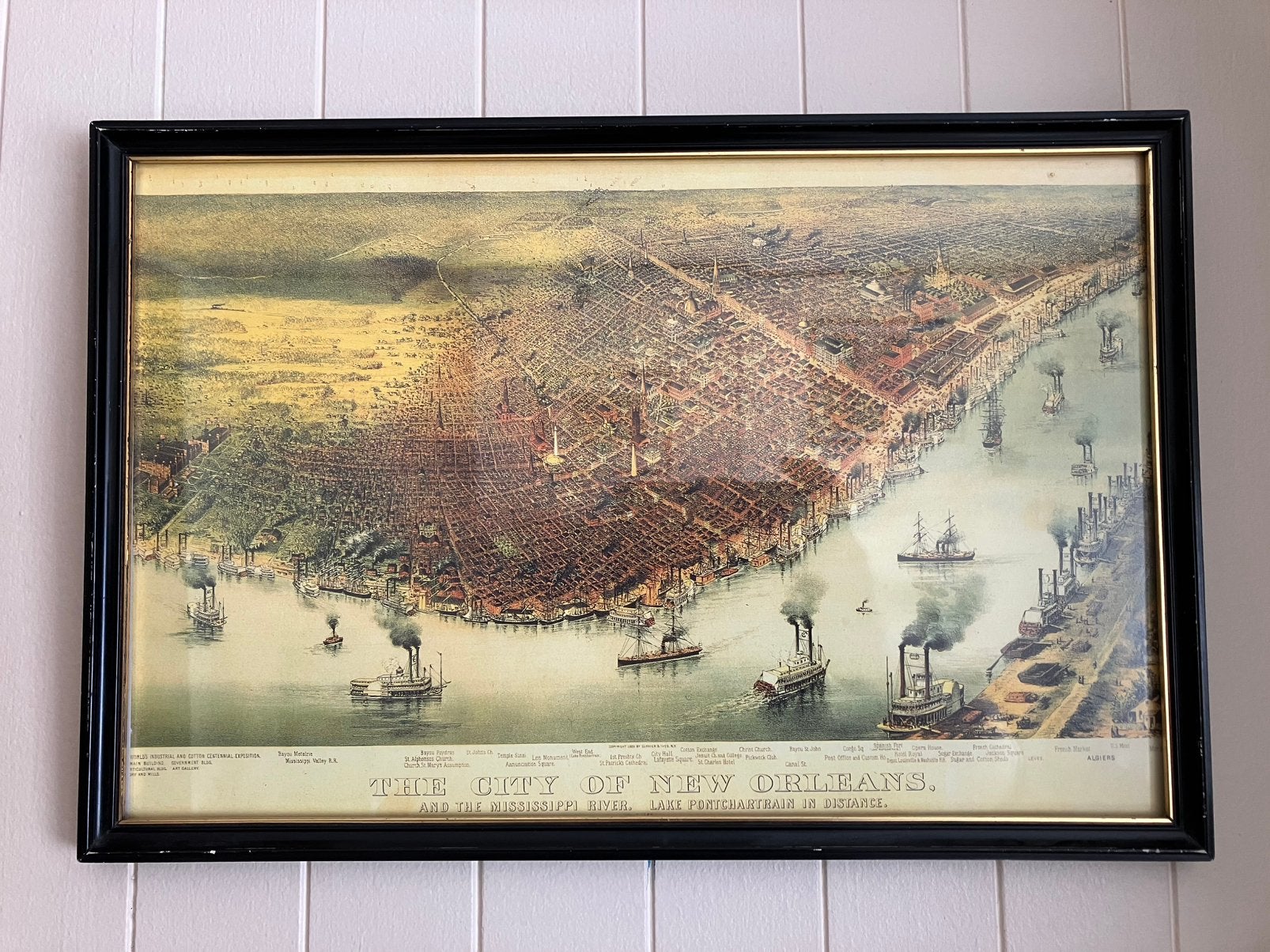Ville de La Nouvelle-Orléans et fleuve Mississippi 1885, Enlèvement ou Envoi