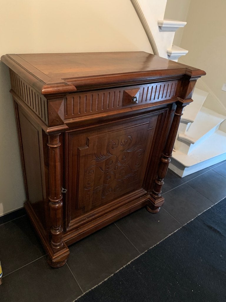 Antieke eikenhouten dressoir, Ophalen