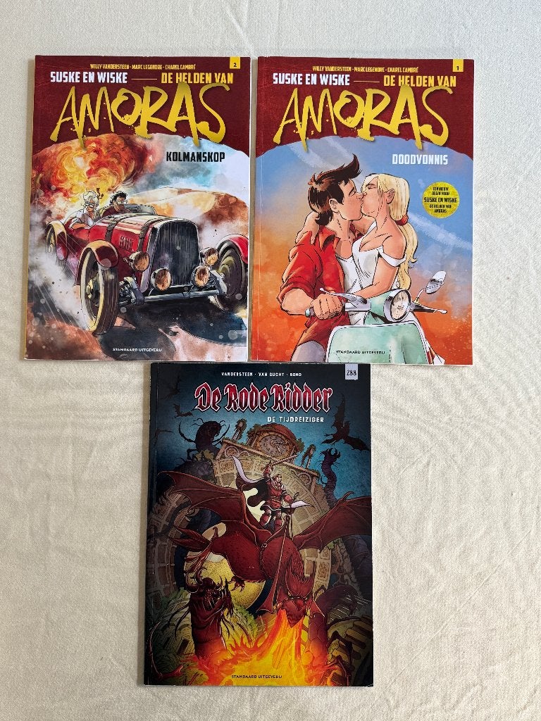 AMORAS en Rode Ridder - 3 strips NIEUW, Boeken, Meerdere stripboeken, Ophalen of Verzenden, Nieuw, Studio Vandersteen