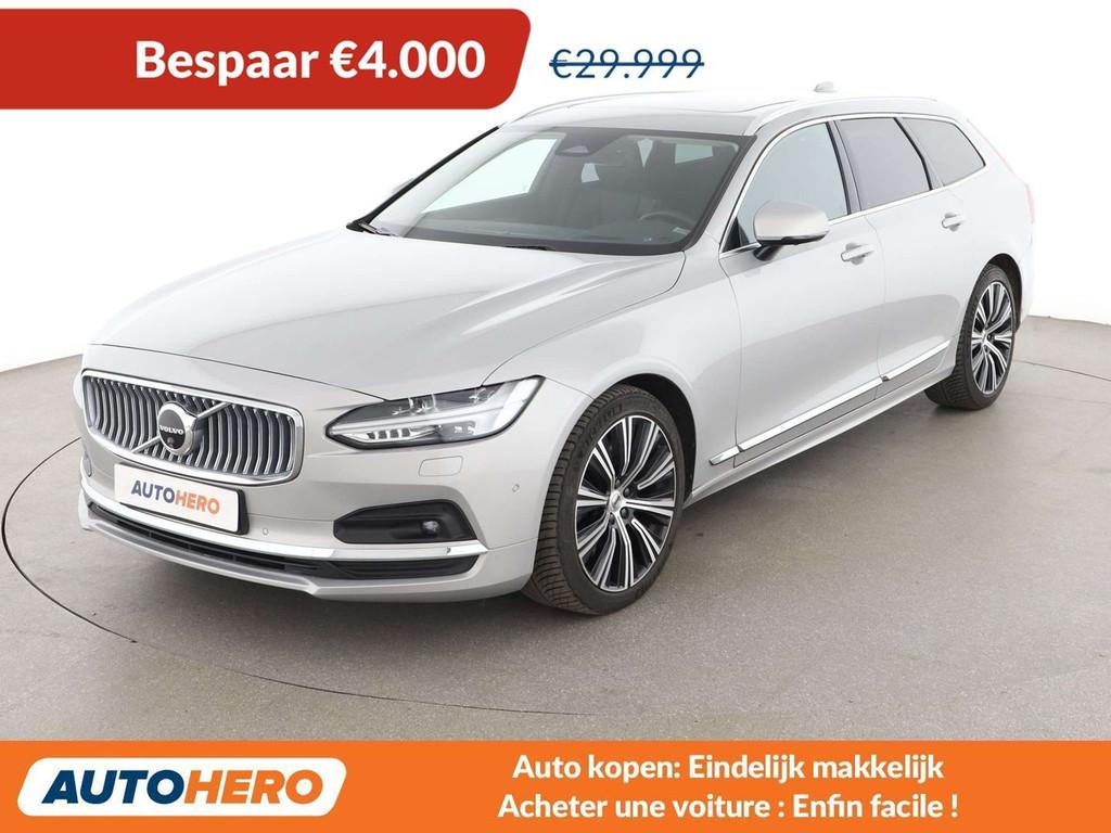 Volvo V90 2.0 B4 Mild-Hybrid Ultimate Bright (bj 2023), 197 pk, 145 kW, 1969 cc, 152 g/km