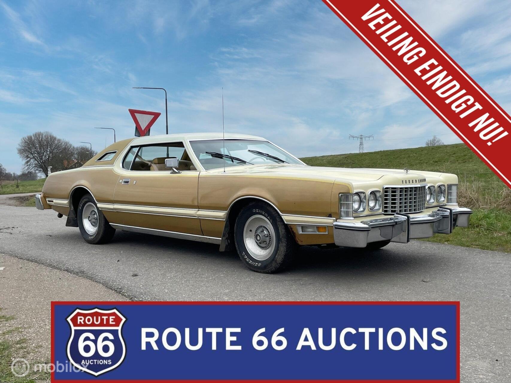 Ford Thunderbird | 1976 | Route 66 Auctions, Zwart, Bedrijf, Handgeschakeld, Overige carrosserie