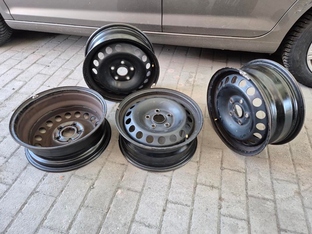 Stalen velgen 15" van VW (Size: 6Jx15 H2 Offset: ET47), Auto-onderdelen, Banden en Velgen, Ophalen, Gebruikt, 15 inch, Velg(en)
