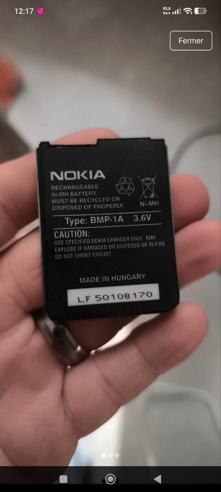 Batterie nokia 8810, Telecommunicatie, Mobiele telefoons | Batterijen en Accu's, Ophalen of Verzenden, Gebruikt, Nokia