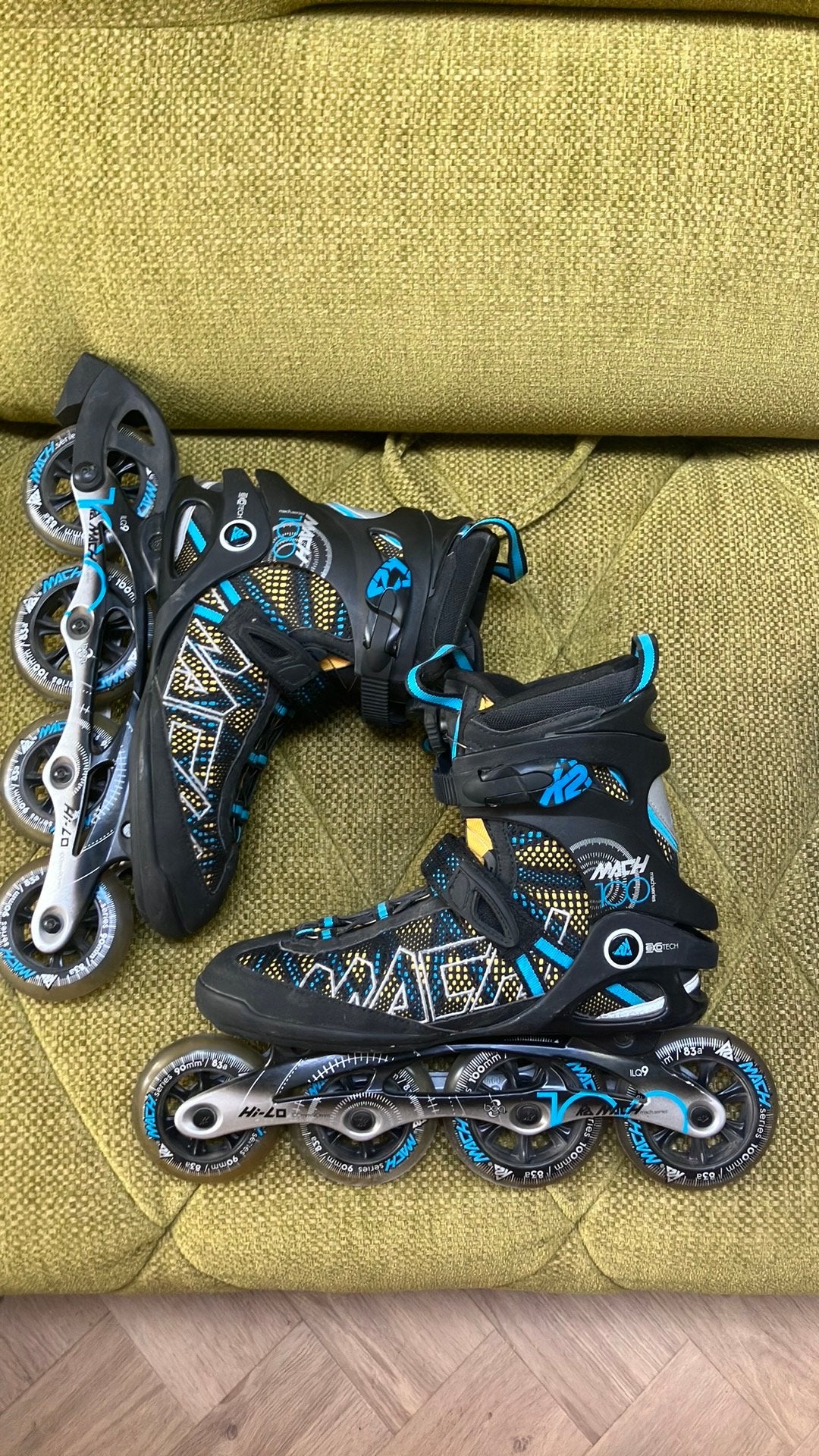 K2 Mach 100 BOA M Skeelers / Inlineskates, Sport en Fitness, Skeelers, Ophalen, Zo goed als nieuw, Dames, K2