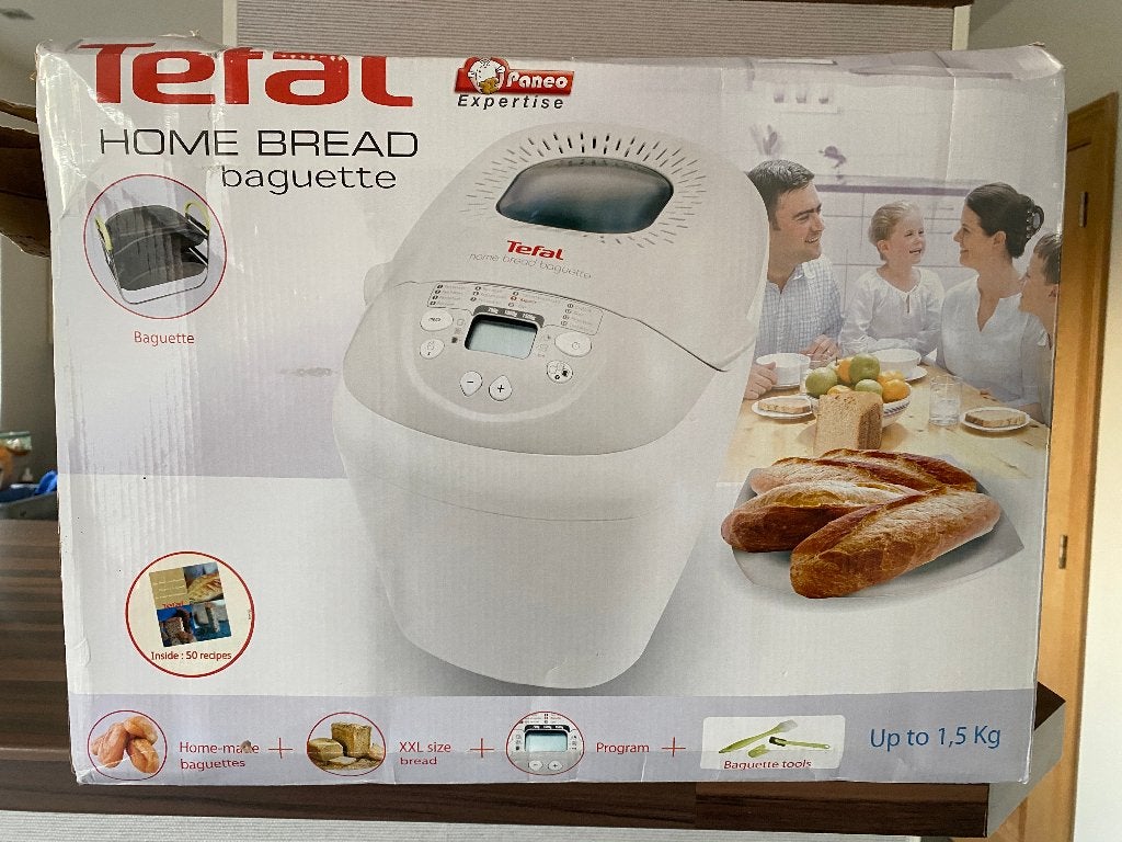 Machine à pain Tefal Home Bread Baguette - Jusqu'à 1,5 kg, Electroménager, Machines à pain, 1200 à 1600 grammes de pâte, Enlèvement