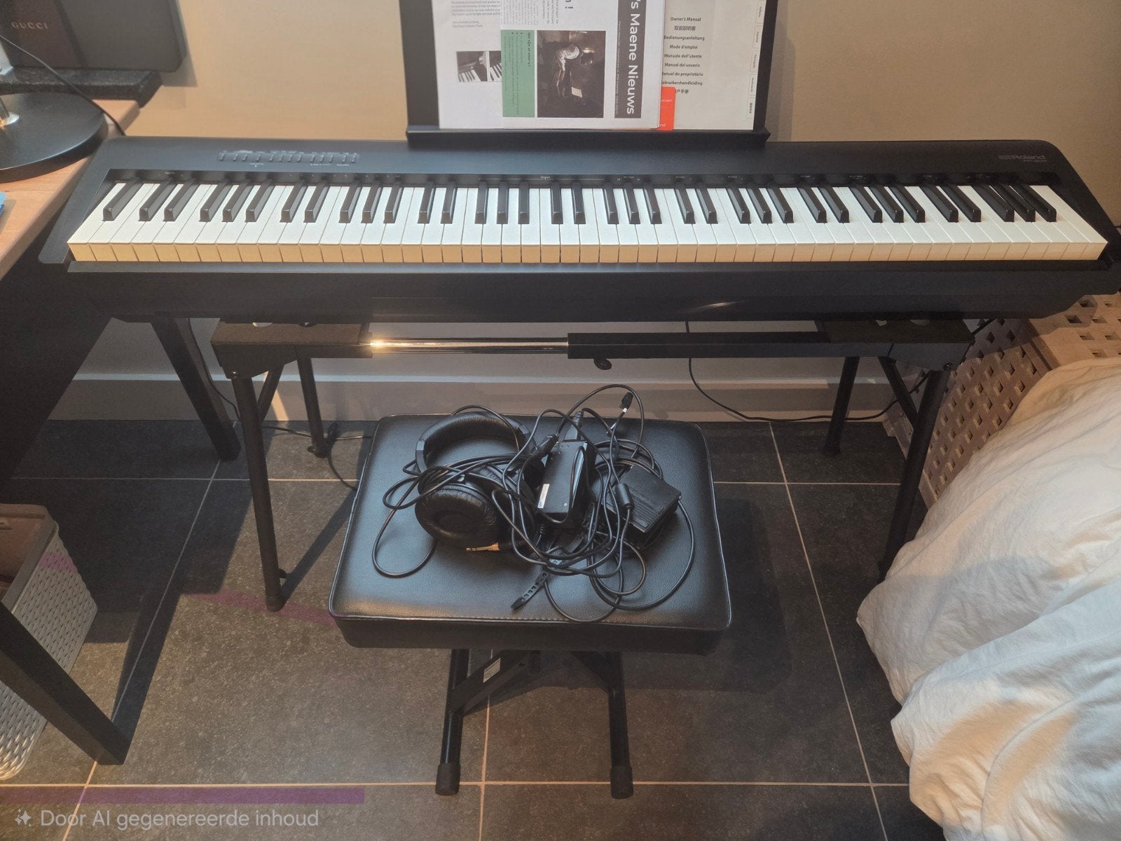 Roland stagepiano/zwart gesatineerd, Muziek en Instrumenten, Ophalen, Zwart, Digitaal, Zo goed als nieuw