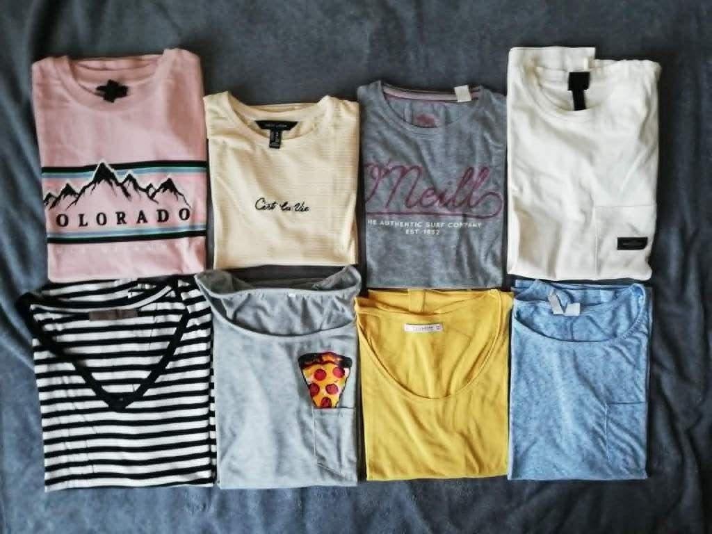 T-shirts maat S, merk, 8 stuks mogen weg afgeprijsd, Kleding | Dames, T-shirts, Meerkleurig, Ophalen of Verzenden, Zo goed als nieuw