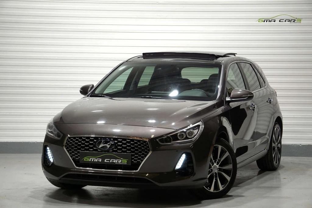 Hyundai i30 i30 1.4 T-GDi Benzine Auto-Navi-Pano-Leder-Keyle, Auto's, Gebruikt, 4 cilinders, Leder, Bedrijf