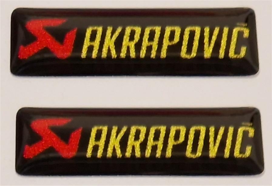 Akrapovic 3D doming sticker set, Motoren, Verzenden