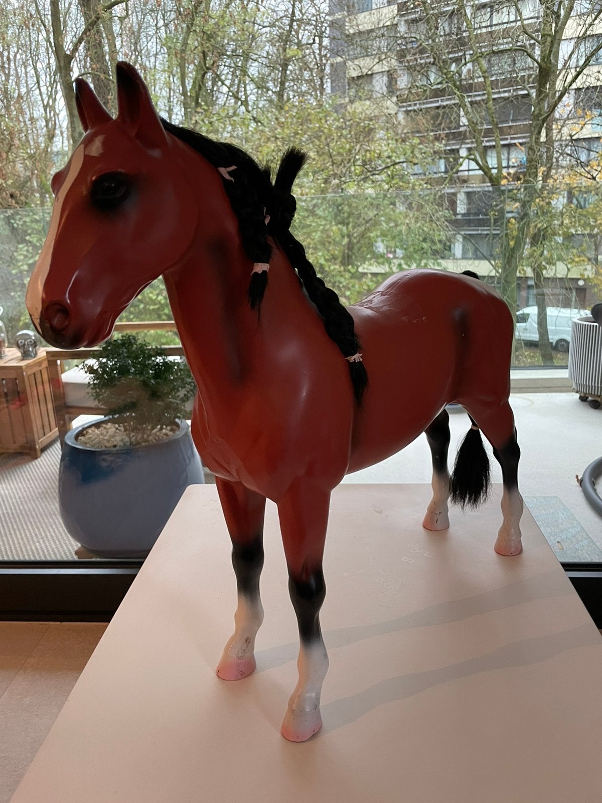 grand cheval - jouet, Enfants & Bébés, Jouets | Peluches, Enlèvement, Comme neuf, Cheval