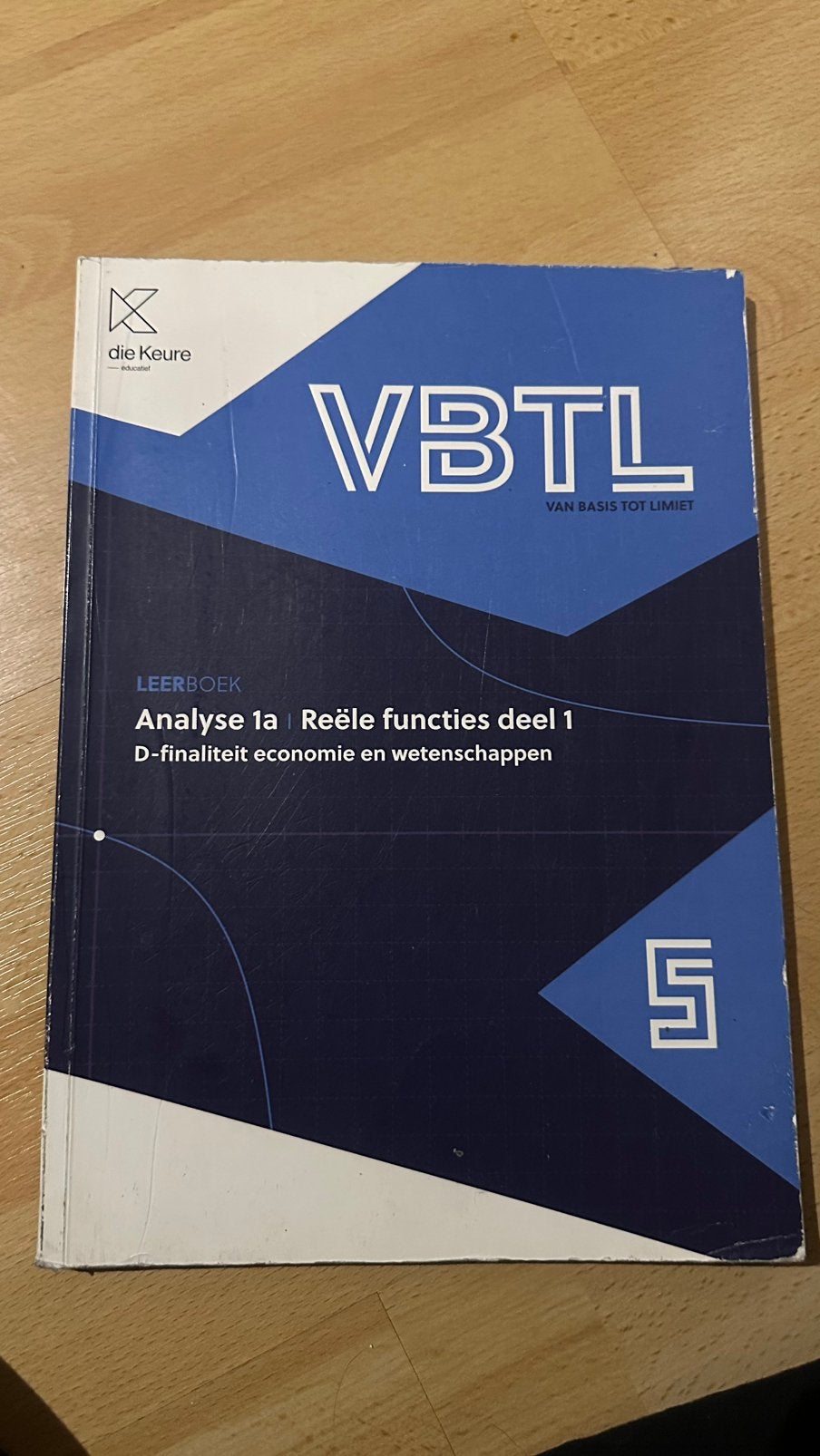 VBTL 5de jaar: Analyse 1a - rëele functies deel 1, Boeken, Ophalen of Verzenden, Zo goed als nieuw, ASO, Wiskunde A
