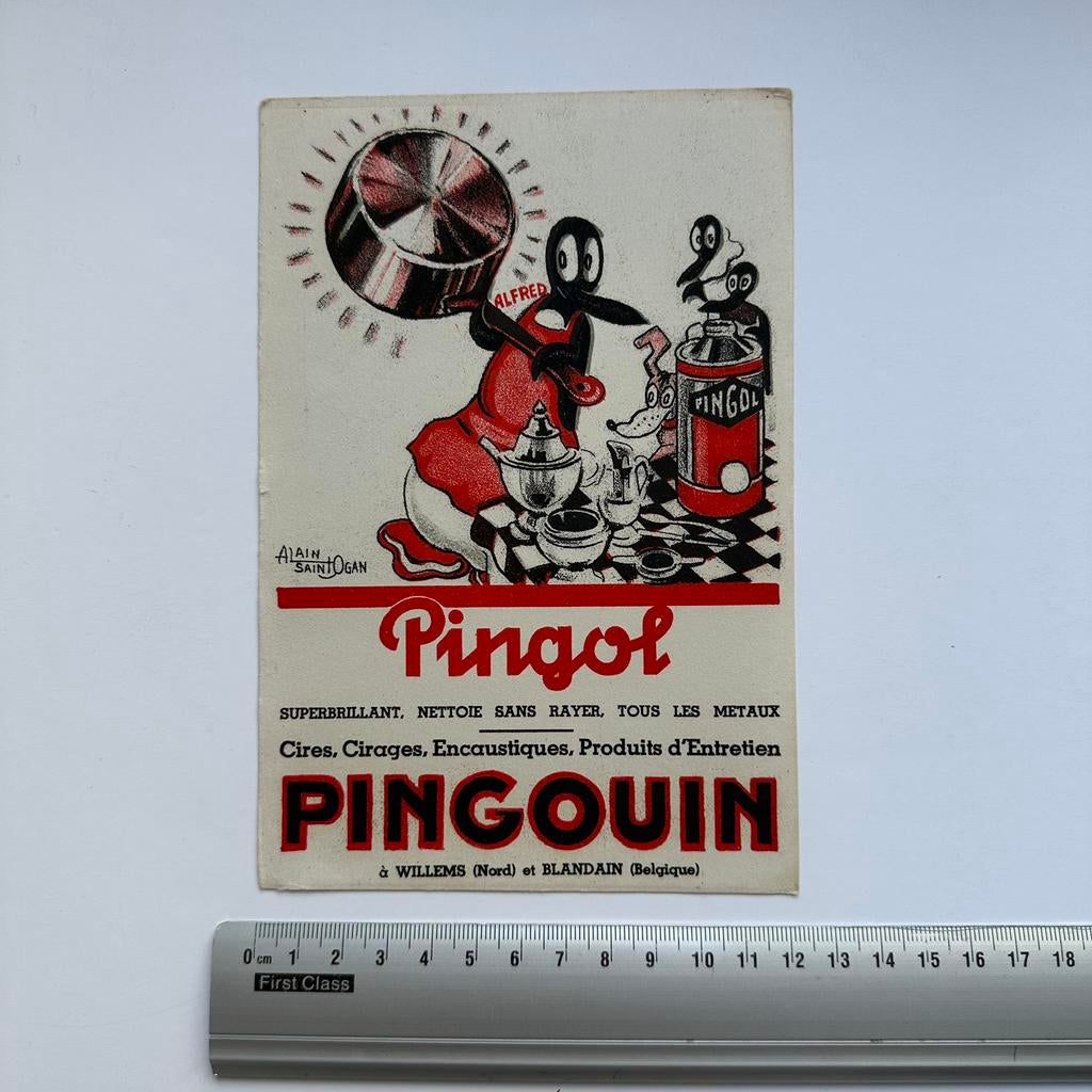 Buvard Pingol Alain Saint Ogan, Collections, Envoi, Autres personnages, Comme neuf, Image, Affiche ou Autocollant