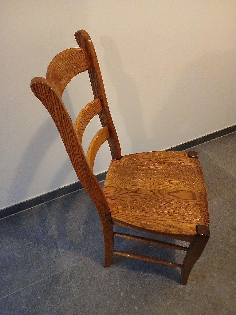 eiken stoelen, Huis en Inrichting, Stoelen, Ophalen, Gebruikt, Overige kleuren, Klassiek