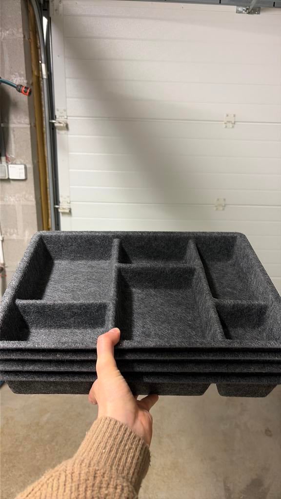 4 Ikea ladeverdeler vilt RAGGISAR LADE INZET, Ophalen, Zo goed als nieuw