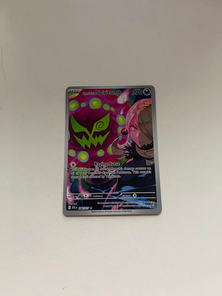 Cynthia’s Spiritomb ar!, Ophalen of Verzenden, Zo goed als nieuw, Losse kaart, Foil