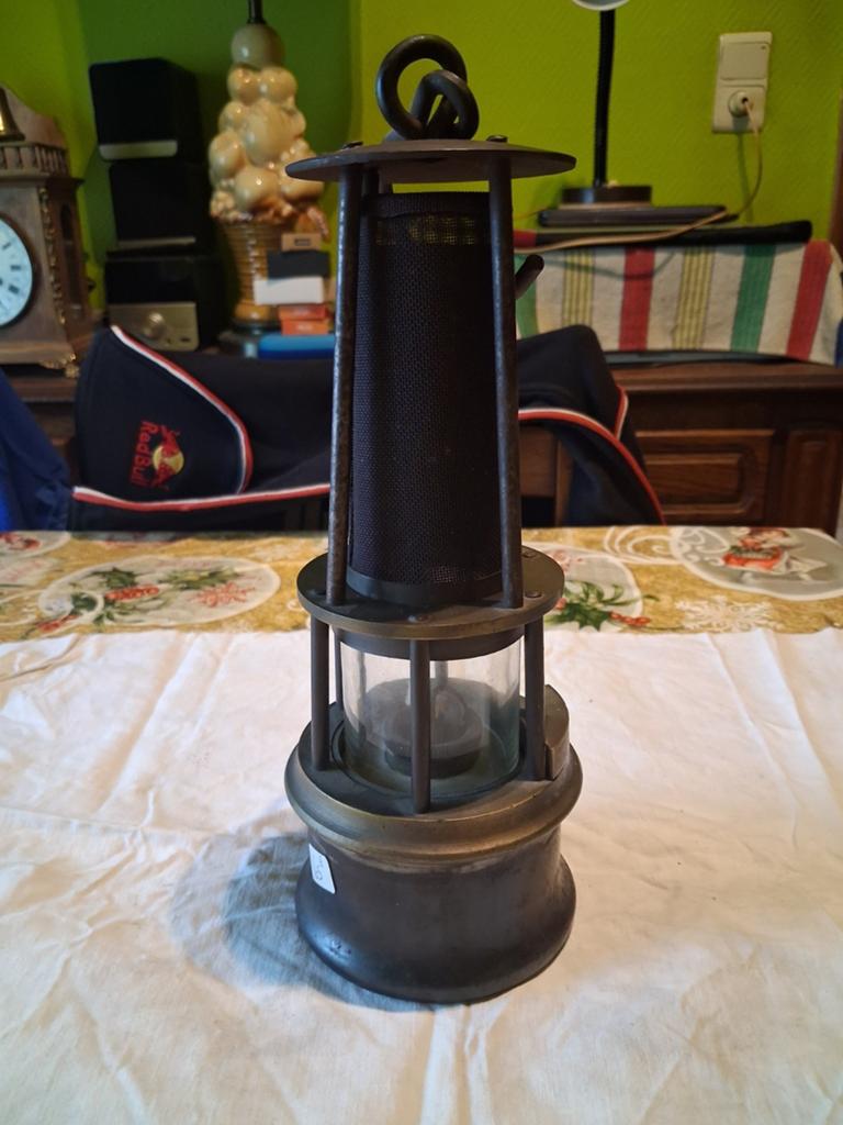 Lampe de mineur a l'huile, Antiquités & Art, Antiquités | Éclairage, Enlèvement