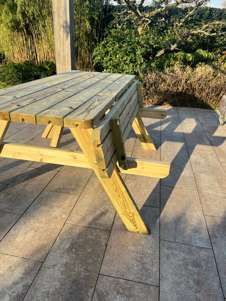 nieuwe sterke picknicktafels, Jardin & Terrasse, Tables de pique-nique, Neuf, Enlèvement ou Envoi, Rectangulaire, Bois