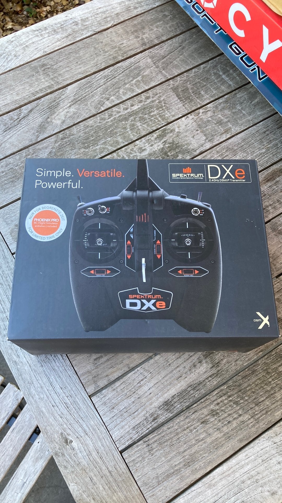 Spektrum DXe 2.4GHz DSMX RC Zender + Phoenix Pro Simulator, Hobby en Vrije tijd, Ophalen of Verzenden, Zo goed als nieuw