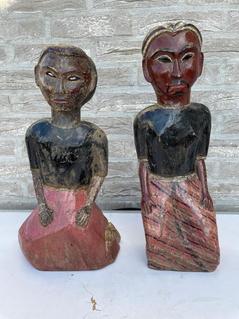 2 antieke javanese loro blonyo beelden, Ophalen of Verzenden