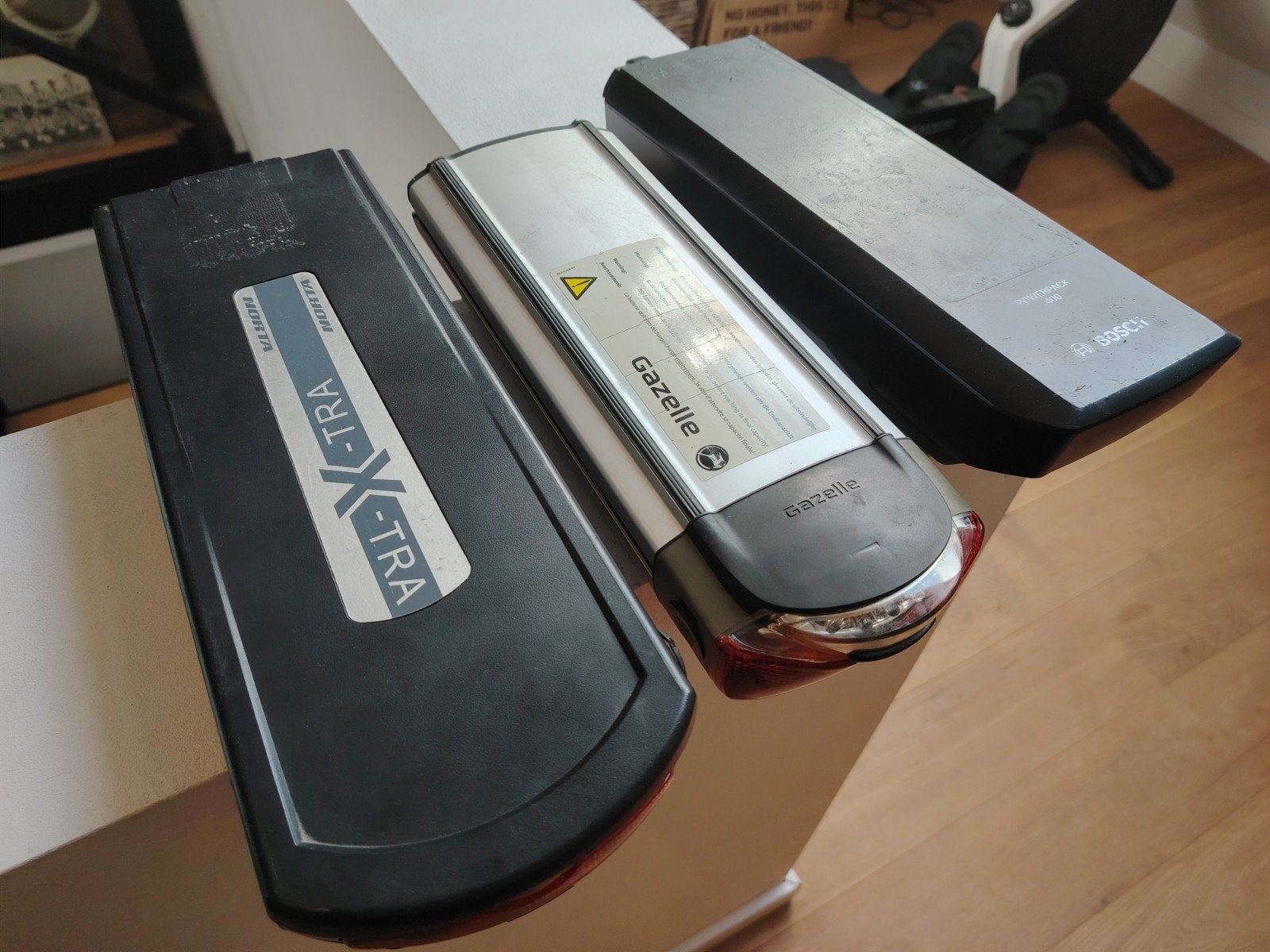3 x fietsbatterij (defect), Enlèvement