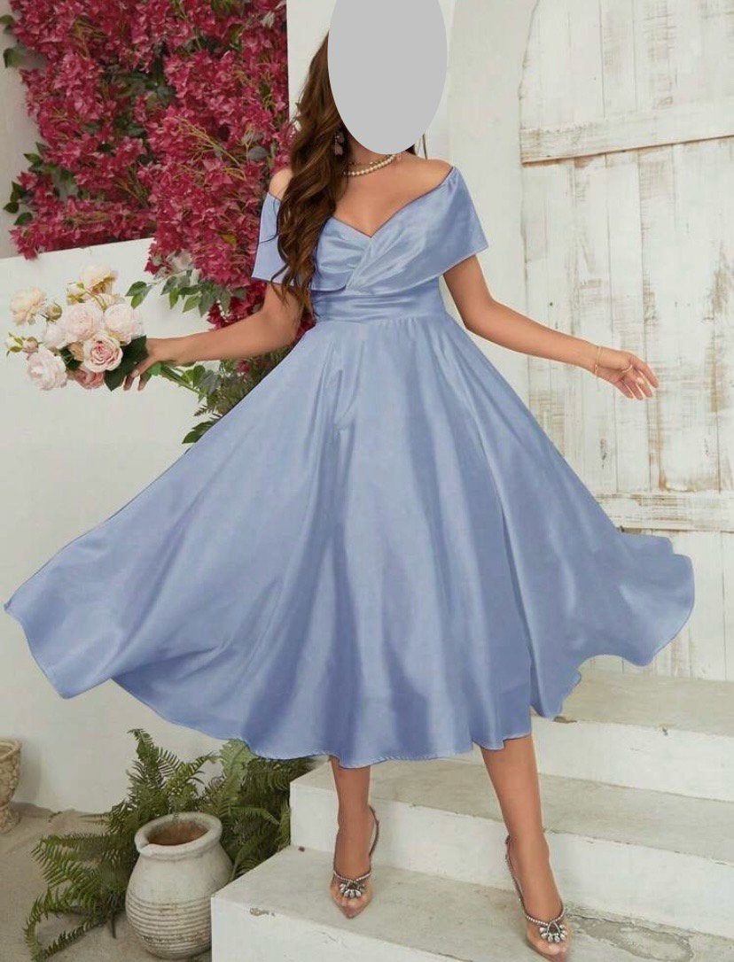 Blauwe baljurk - cocktail - feest - feest - bruiloft..., Kleding | Dames, Ophalen, Nieuw