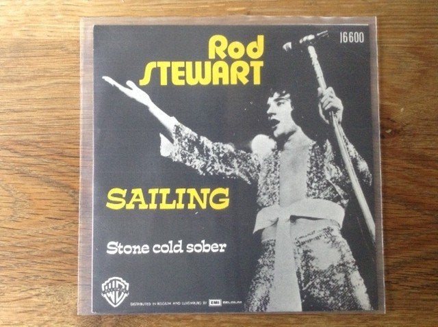 single rod stewart, 7 inch, Ophalen of Verzenden, Pop, Beschermende buitenhoes
