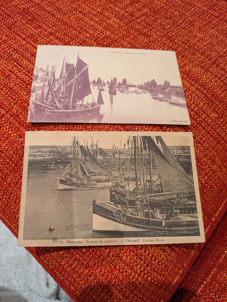 Oostende - vissersboten, Enlèvement ou Envoi, Affranchie, Flandre Occidentale