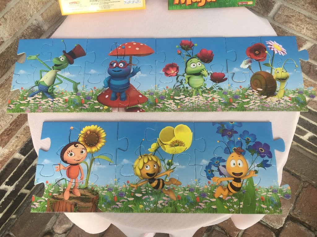 MAYA PUZZEL 100 CM x 15 cm ZO GOED ALS NIEUW, Kinderen en Baby's, Ophalen of Verzenden, 10 tot 50 stukjes, Zo goed als nieuw, 2 tot 4 jaar
