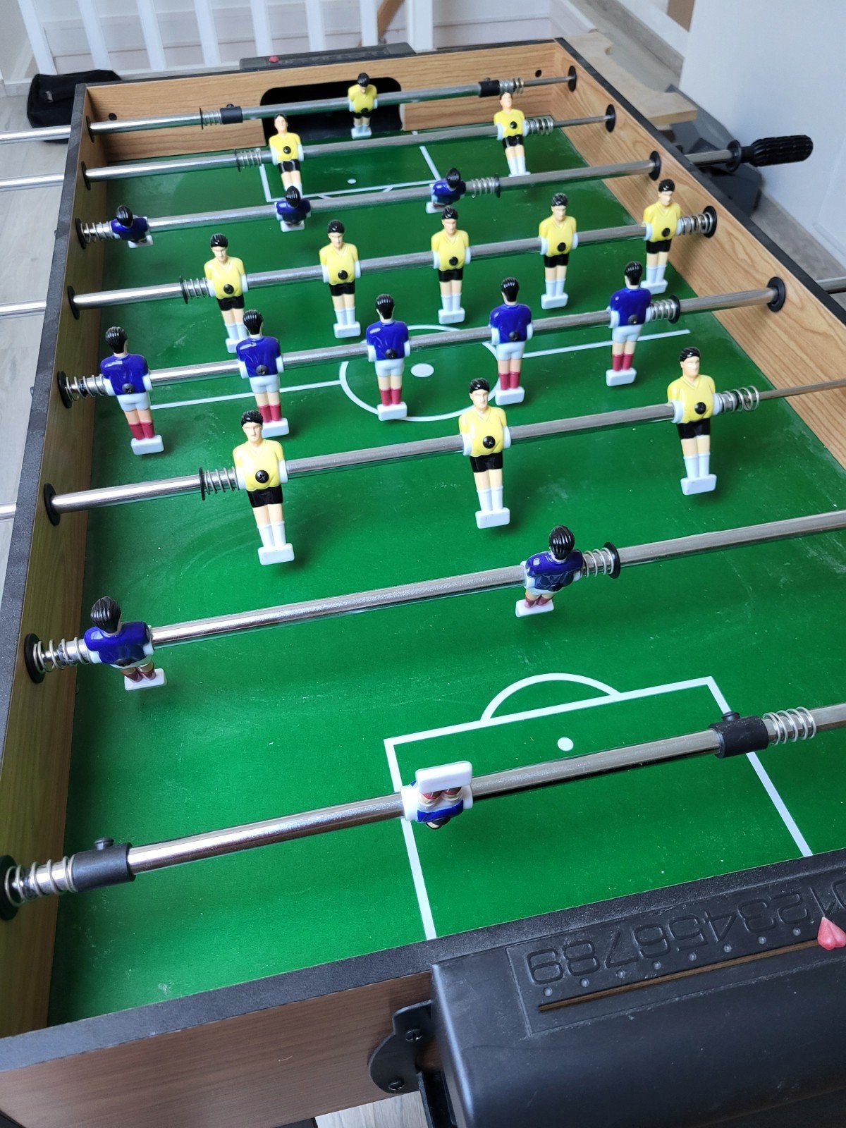 voetbaltafel, Enlèvement
