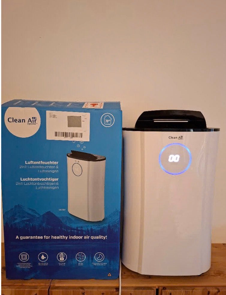 Ontvochtiger & lucht zuivering CA-707 Clean Air Optima, Electroménager, Équipement de traitement de l'air, Comme neuf, Purificateur d'air
