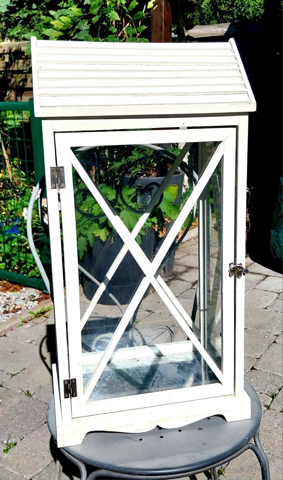 Lantaarn / kandelaar / tuindecoratie, Ophalen, Glas, Overige typen