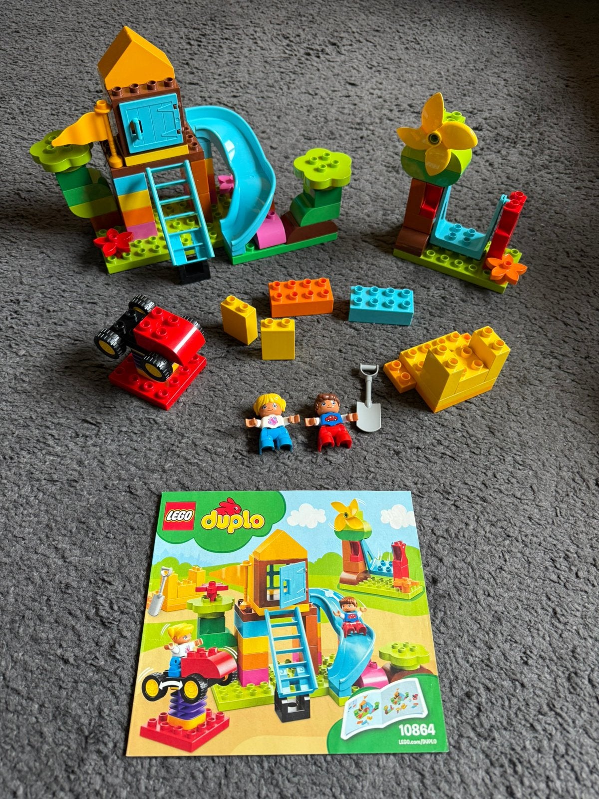 Duplo speeltuin 10864, Ophalen, Zo goed als nieuw, Compleet, Duplo