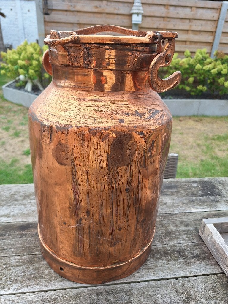 Koperen melkkan, Ophalen, Koper