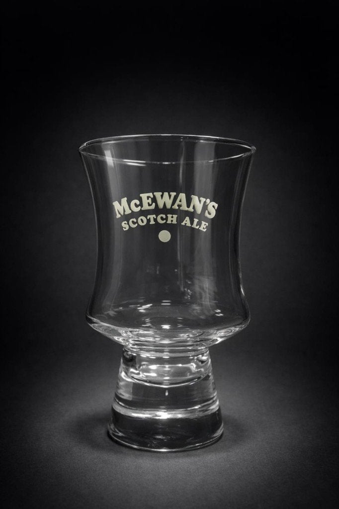 Vintage bierglas van McEwan's Scotch Ale., Verzamelen, Ophalen, Nieuw, Glas of Glazen