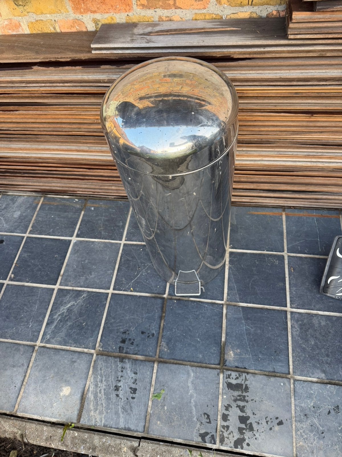 Pedaal emmer groot, Tuin en Terras, Ophalen, Zo goed als nieuw