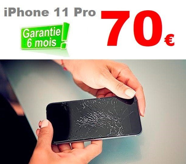 Remplacement écran iPhone 11 Pro pas cher à Bruxelles 70€, Enlèvement, Autres types, Apple