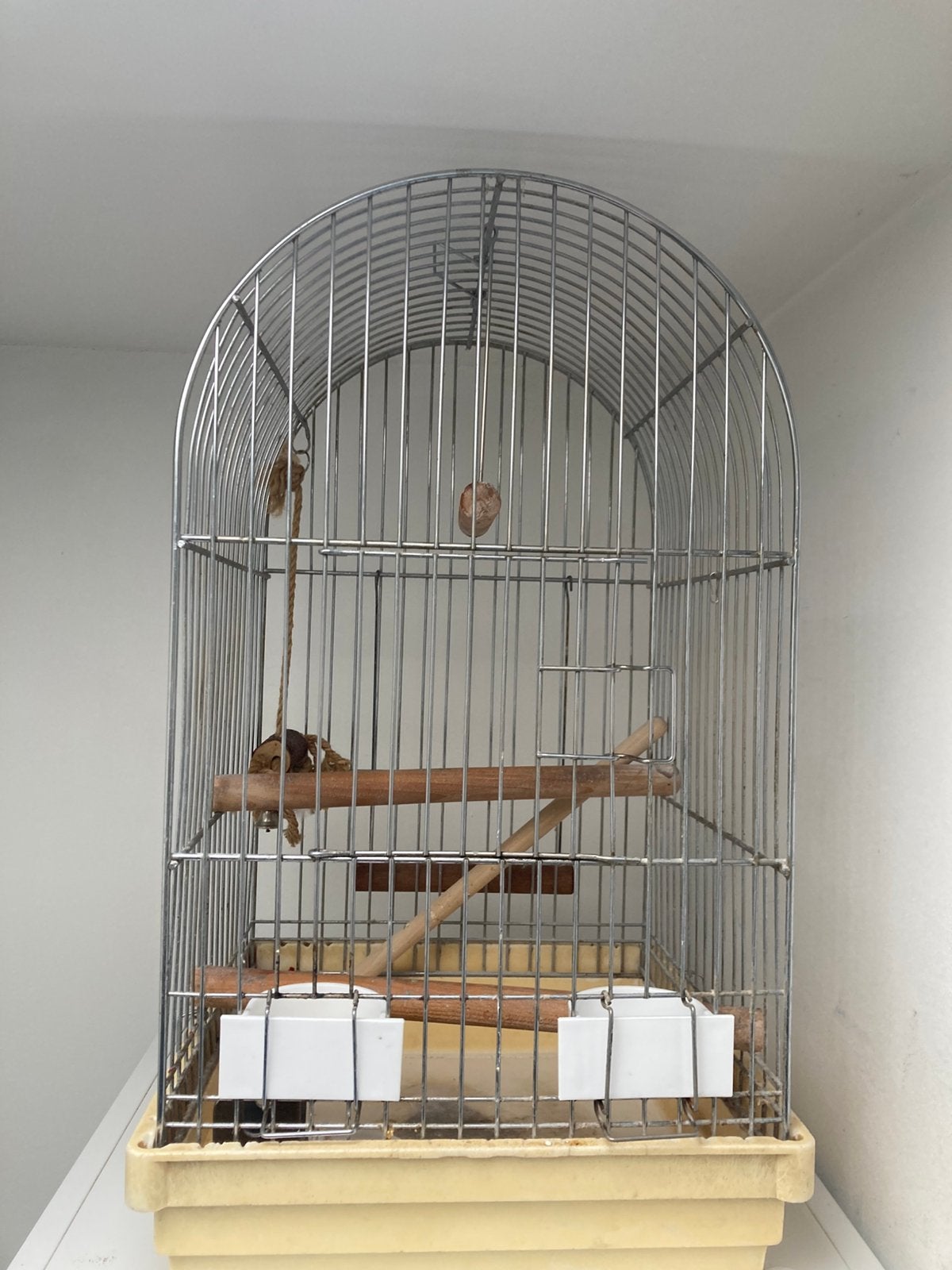 Vogelkooi papegaaikooi vintage, Ophalen, Gebruikt, Vogelkooi