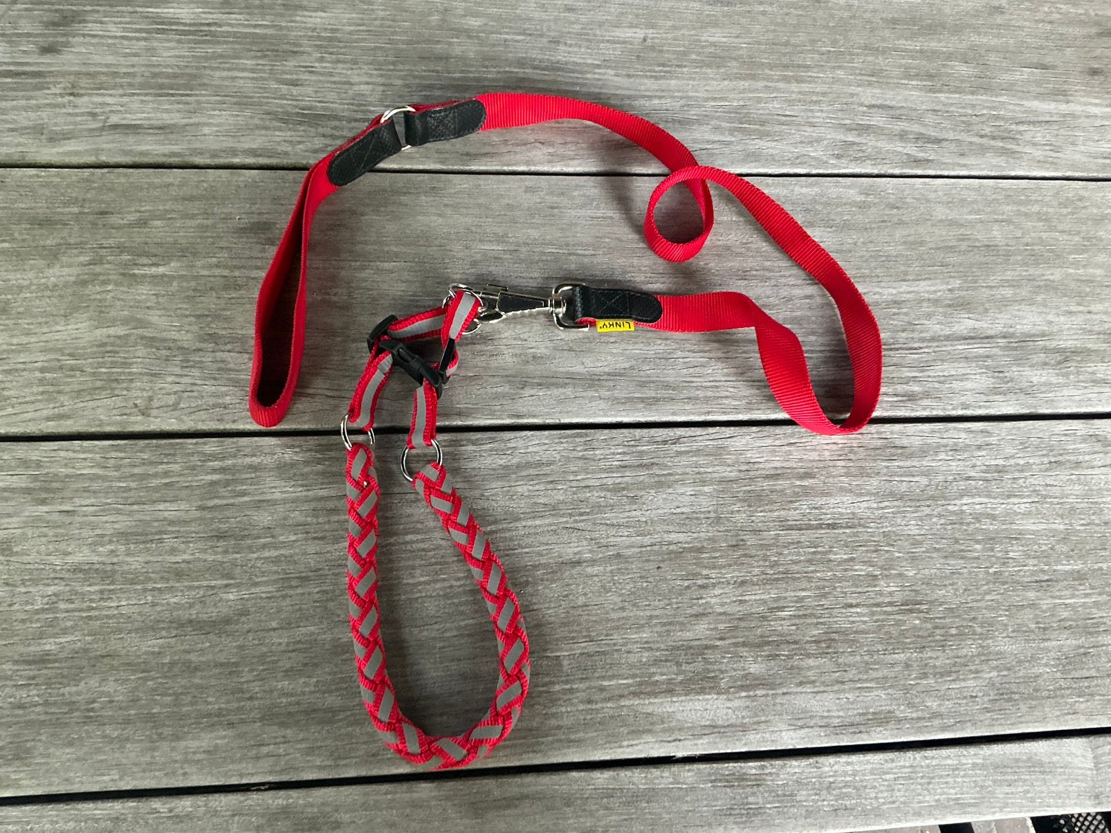 Halsband plus riem, Dieren en Toebehoren, Verzenden, Zo goed als nieuw