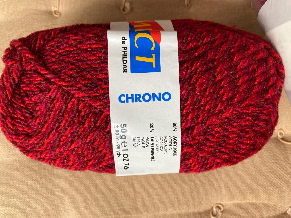 15 nieuwe bollen Phildar breiwol rood, Hobby en Vrije tijd, Ophalen, Nieuw, Breien of Haken